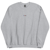 Embroidered Polyamory Sweatshirt: Pride Flag Horizontal Circle Design